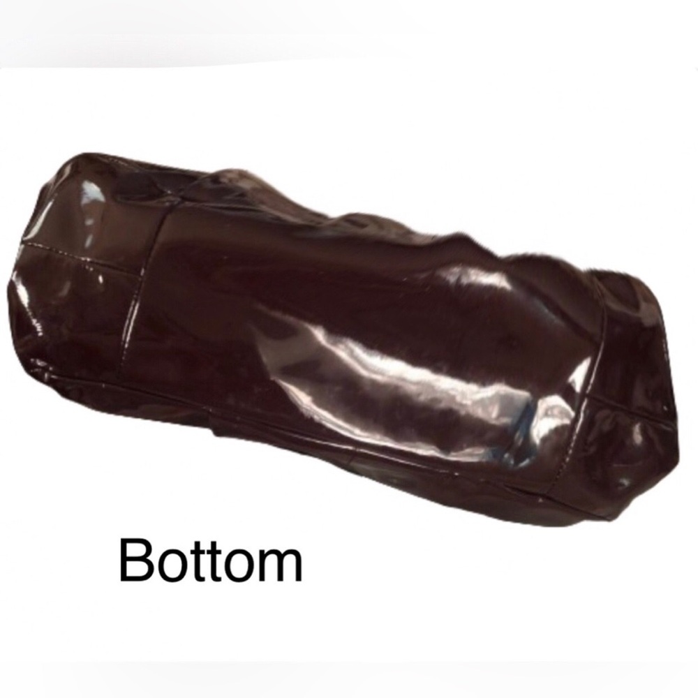 COACH Madison Purple Patent Leather Madison Paige Triple Section Shoulder Bag - Picture 7 of 17